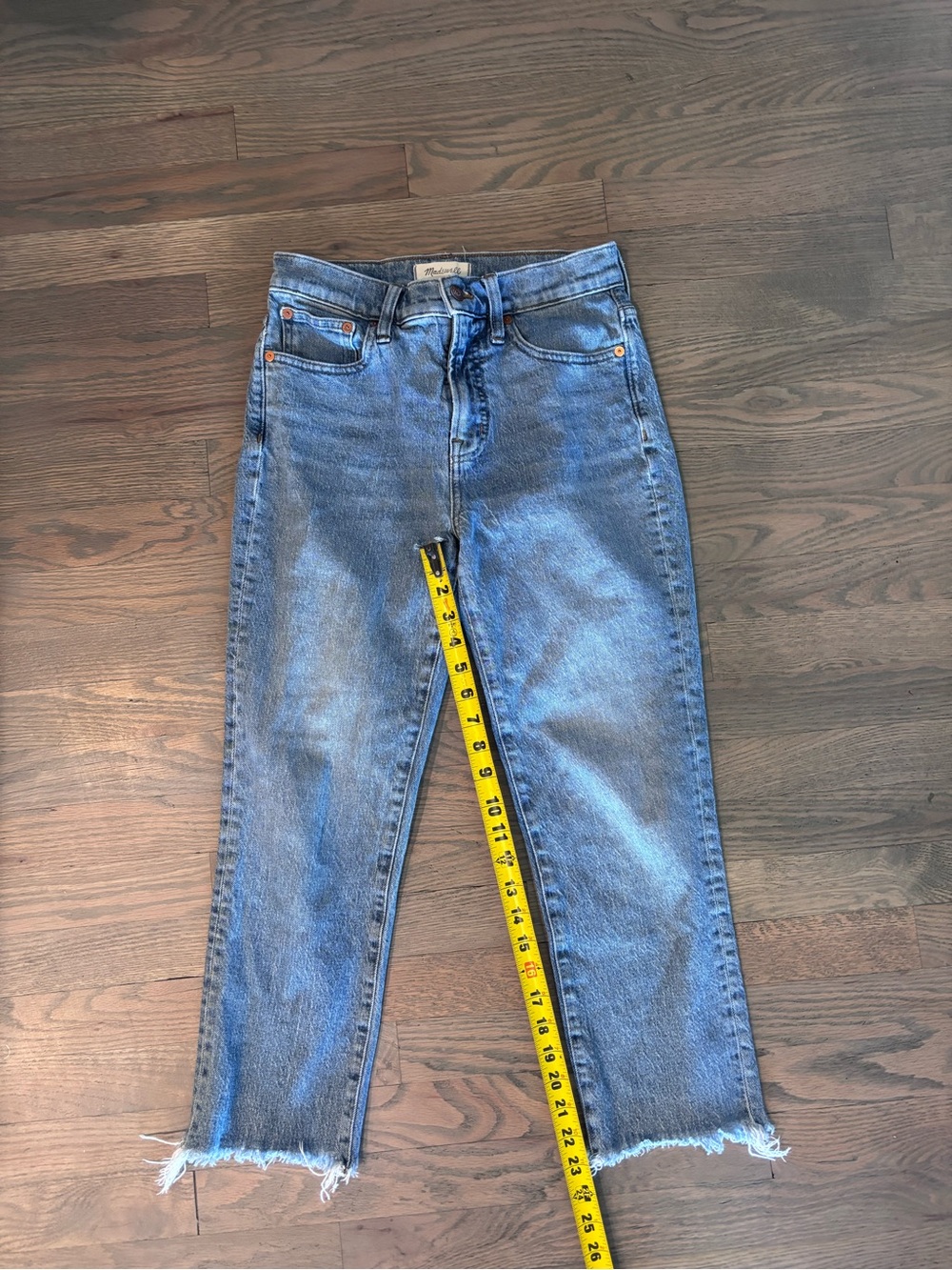 Madewell Perfect Vintage Crop Jean Light Blue Wash 26p - Picture 6 of 8